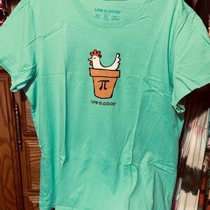 Life Is Good Green Short Sleeve Tee